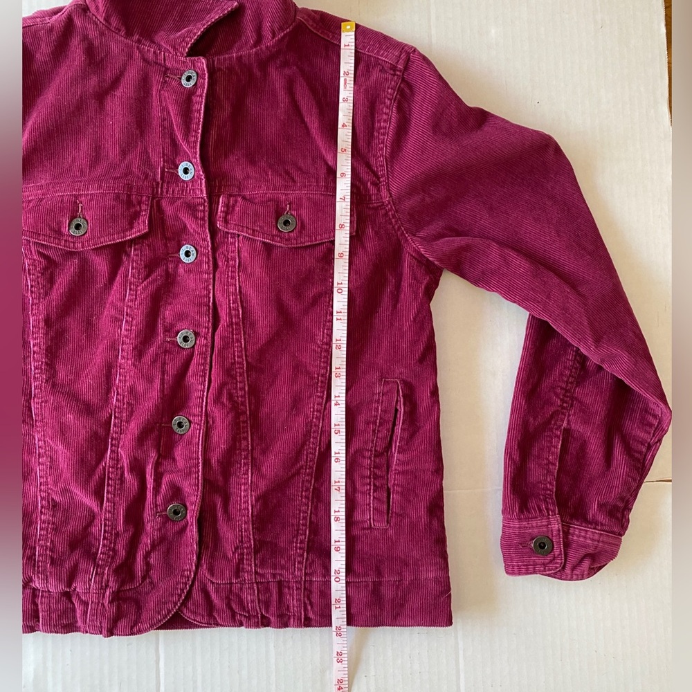 L. L. Bean Small Burgundy Corduroy Jacket - Picture 3 of 7